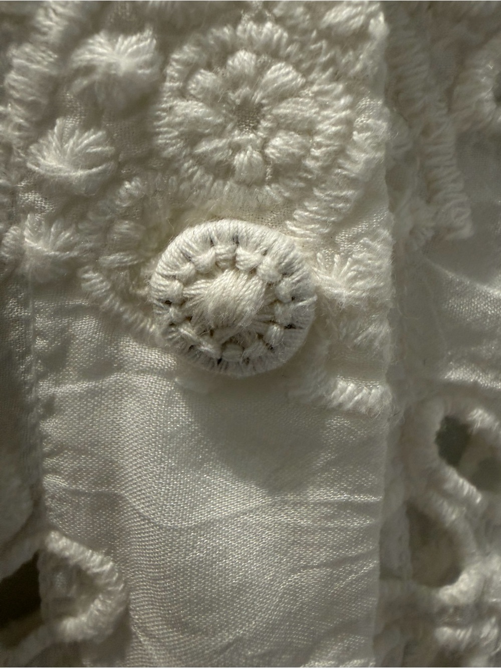 Johnny Was Marietta Cooper Embroidered Eyelet Shirt | Cupra Rayon | Size S - Picture 5 of 8